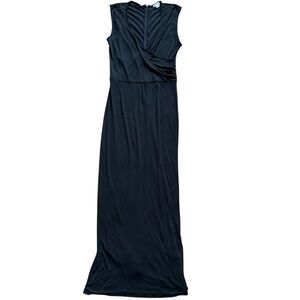 Vintage Max Mara Long Black Dress sz 44 / 10